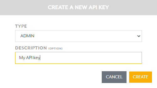 New ADMIN key